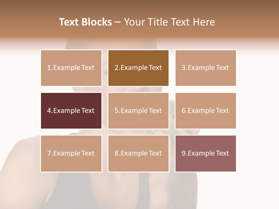 Human Hair Human Lips Make Up PowerPoint Template