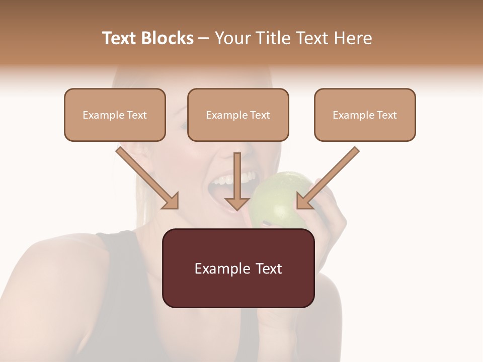 Human Hair Human Lips Make Up PowerPoint Template
