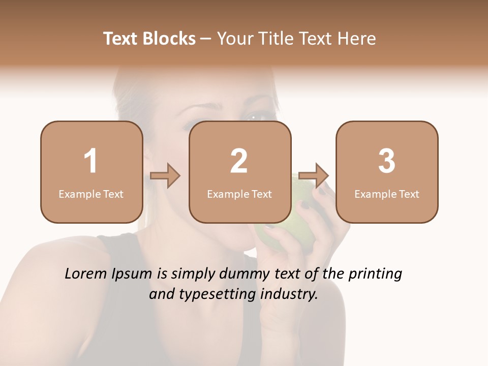 Human Hair Human Lips Make Up PowerPoint Template