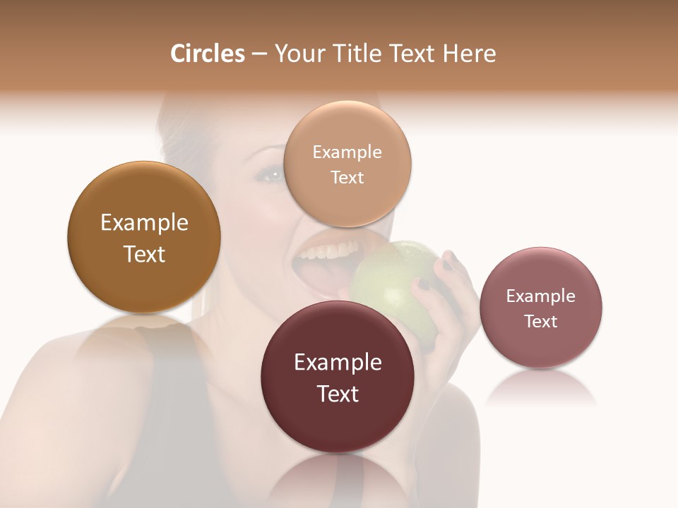 Human Hair Human Lips Make Up PowerPoint Template
