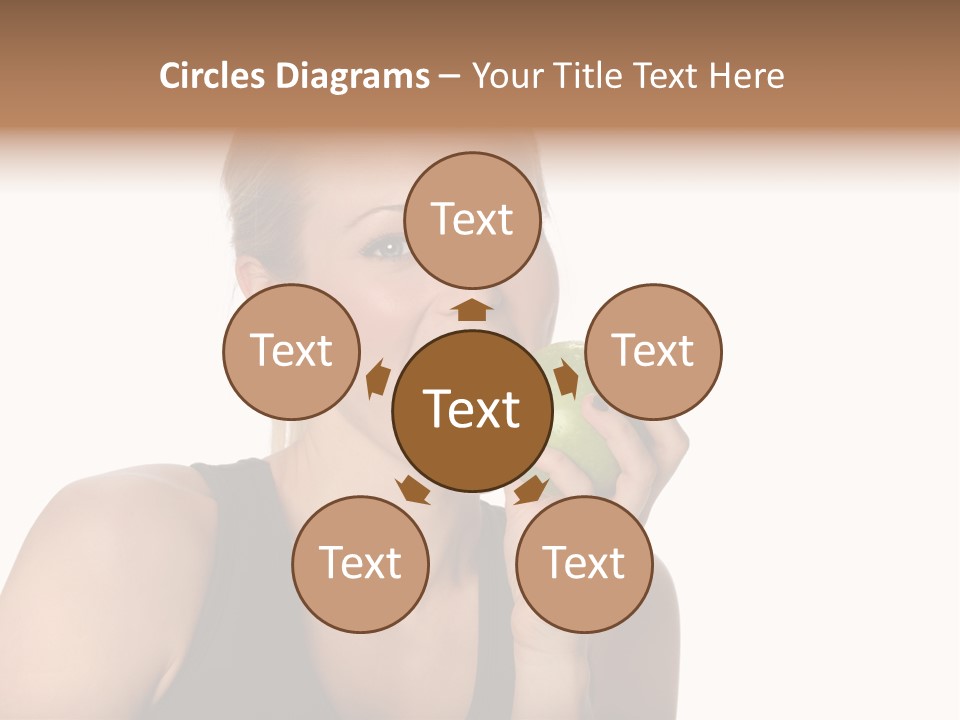 Human Hair Human Lips Make Up PowerPoint Template