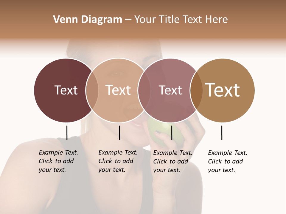 Human Hair Human Lips Make Up PowerPoint Template