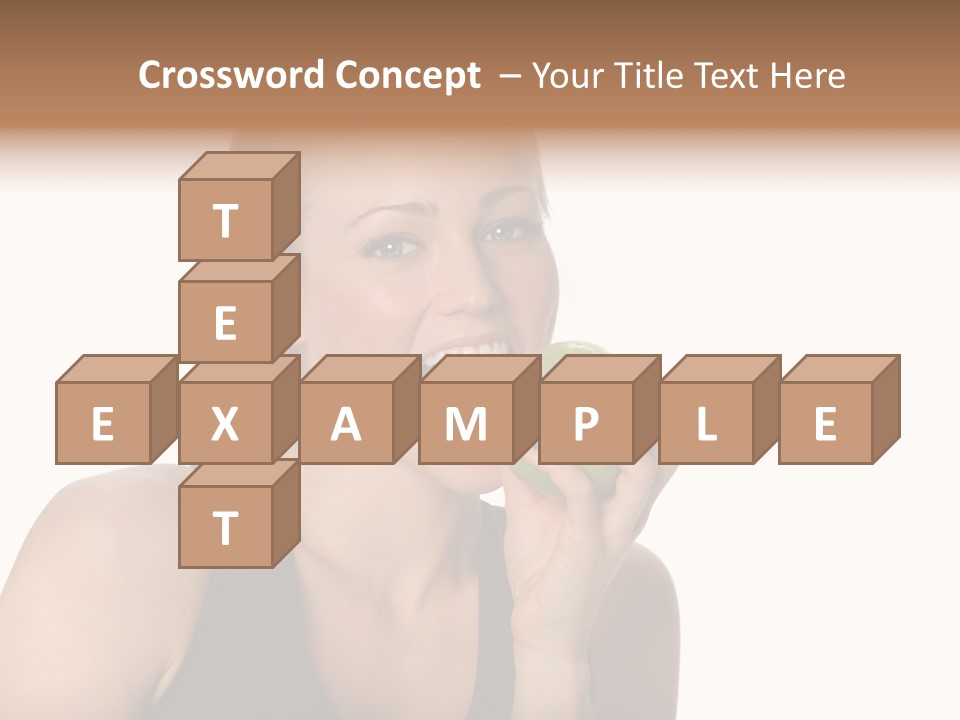 Human Hair Human Lips Make Up PowerPoint Template