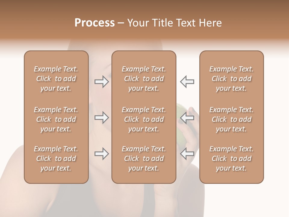 Human Hair Human Lips Make Up PowerPoint Template