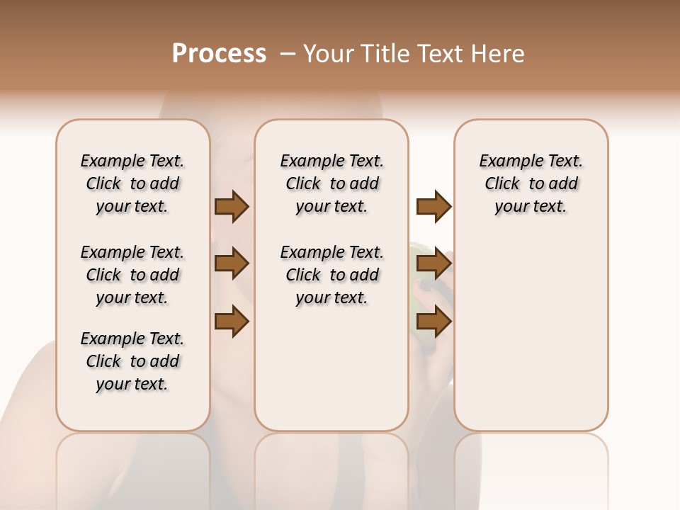 Human Hair Human Lips Make Up PowerPoint Template
