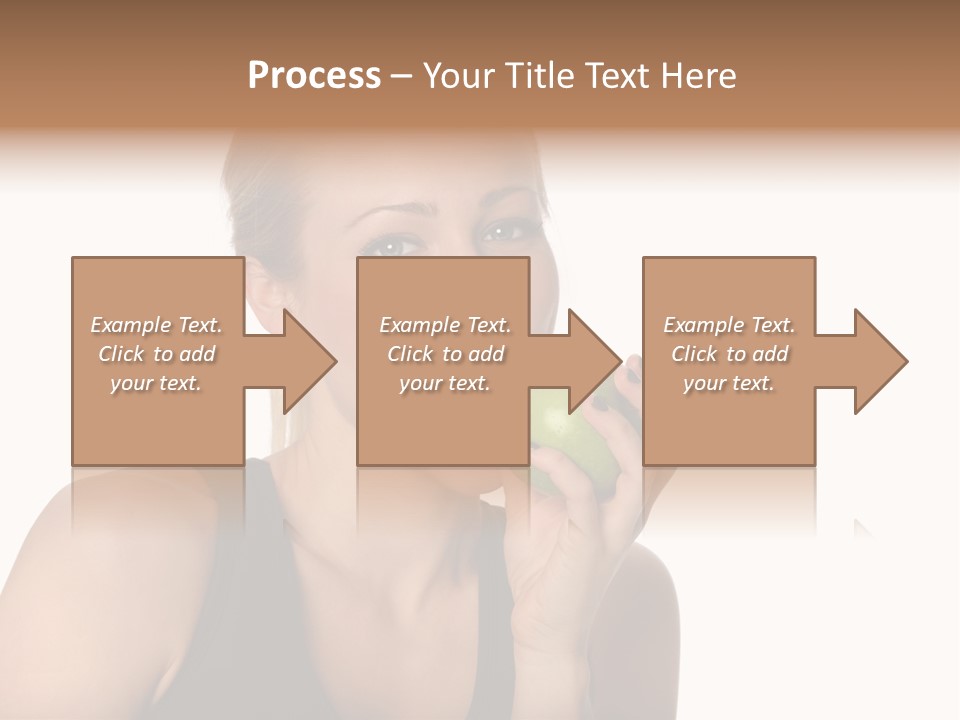 Human Hair Human Lips Make Up PowerPoint Template