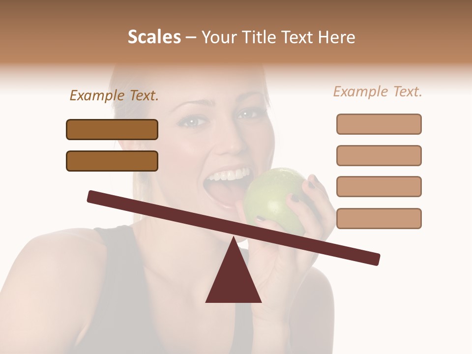 Human Hair Human Lips Make Up PowerPoint Template