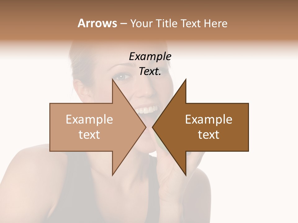 Human Hair Human Lips Make Up PowerPoint Template