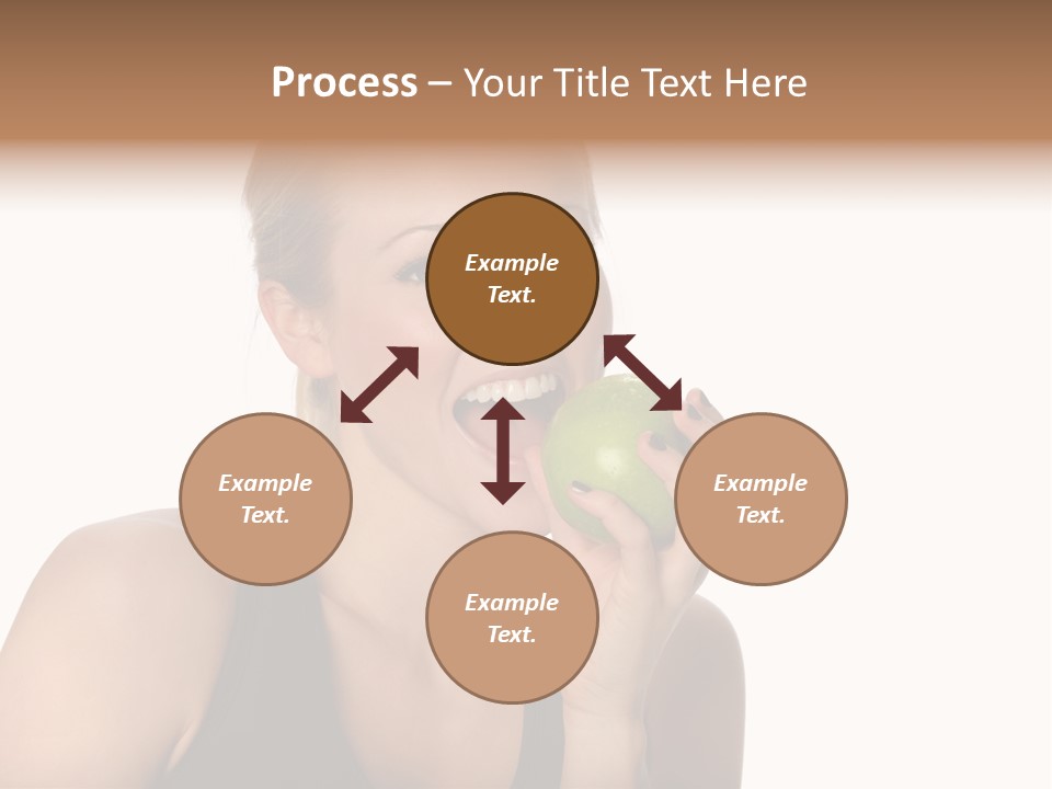 Human Hair Human Lips Make Up PowerPoint Template