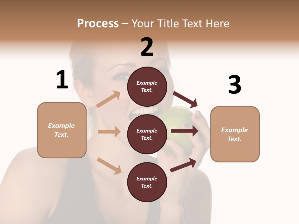 Human Hair Human Lips Make Up PowerPoint Template