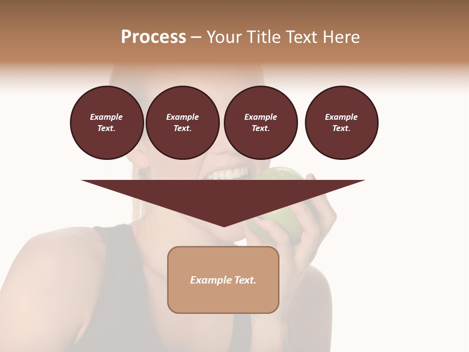 Human Hair Human Lips Make Up PowerPoint Template