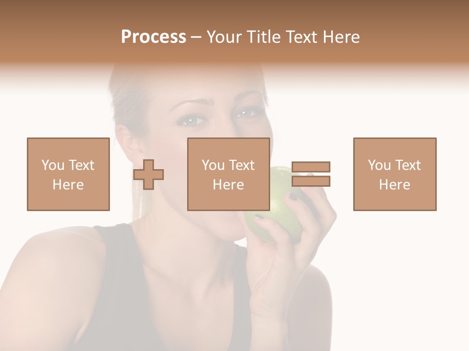 Human Hair Human Lips Make Up PowerPoint Template