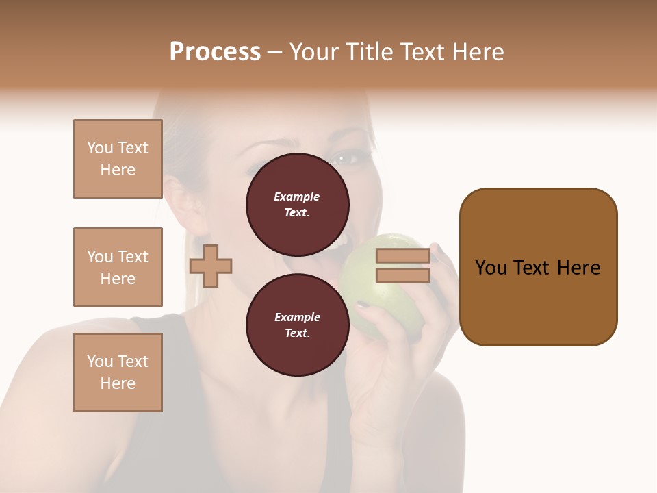 Human Hair Human Lips Make Up PowerPoint Template
