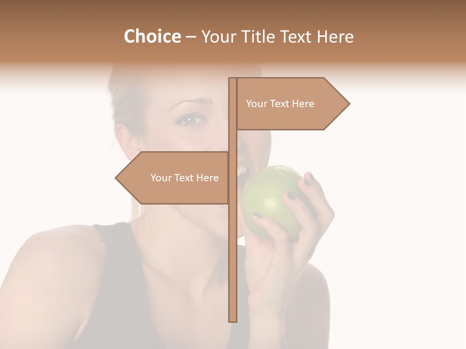 Human Hair Human Lips Make Up PowerPoint Template