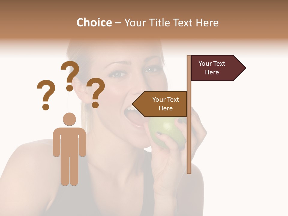 Human Hair Human Lips Make Up PowerPoint Template