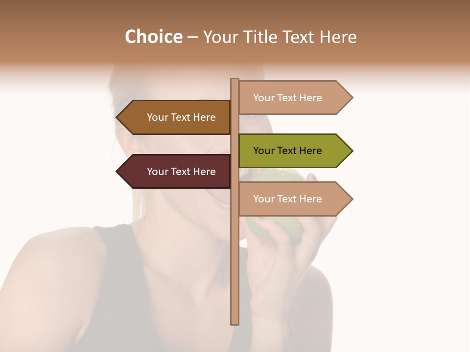 Human Hair Human Lips Make Up PowerPoint Template