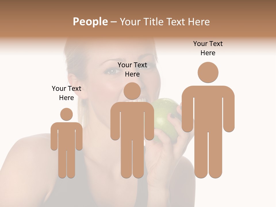 Human Hair Human Lips Make Up PowerPoint Template