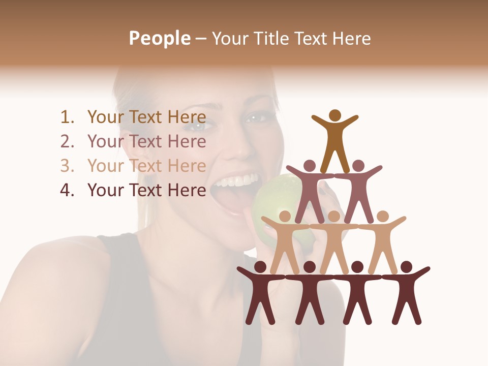 Human Hair Human Lips Make Up PowerPoint Template