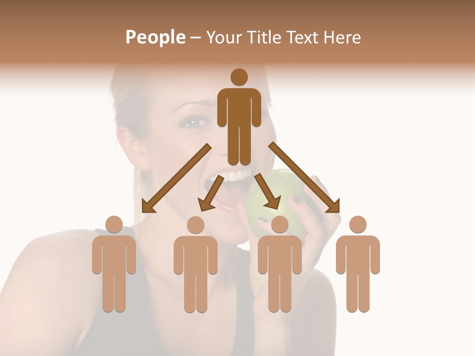 Human Hair Human Lips Make Up PowerPoint Template