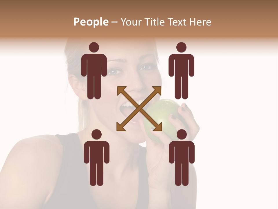 Human Hair Human Lips Make Up PowerPoint Template