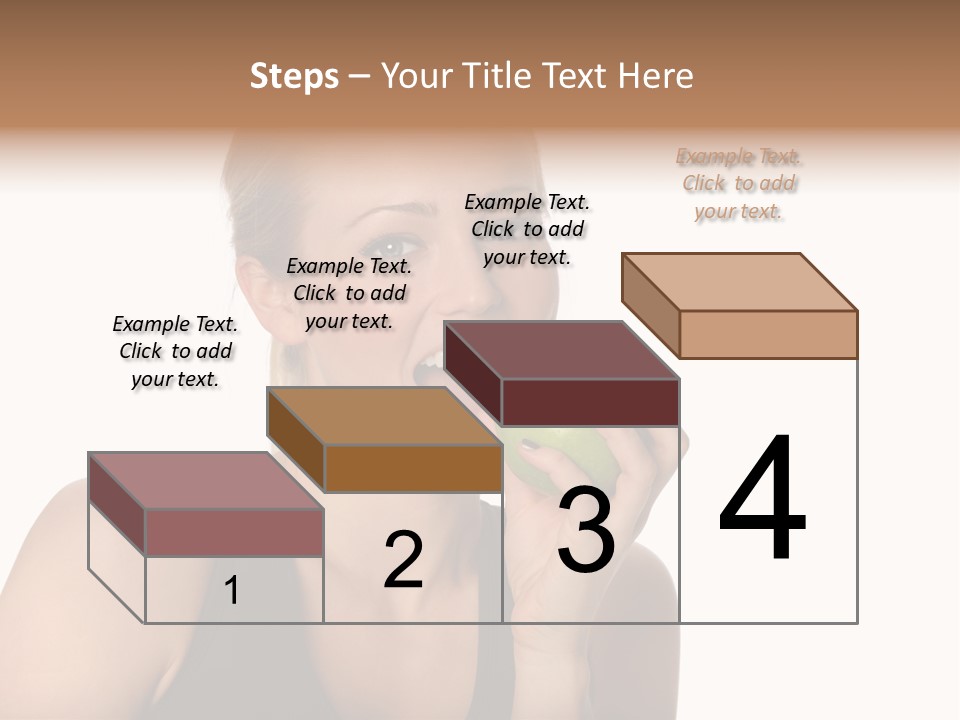 Human Hair Human Lips Make Up PowerPoint Template