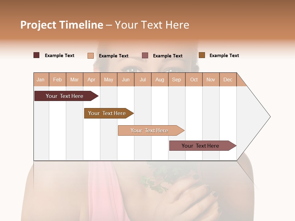 Holding Happy Lettuce PowerPoint Template
