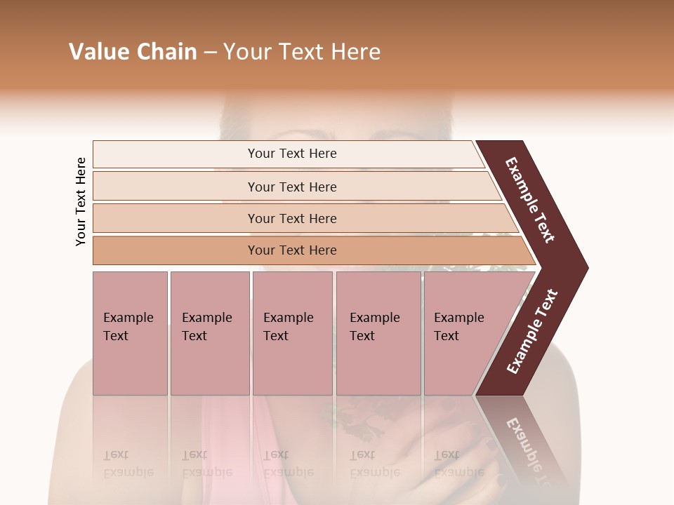 Holding Happy Lettuce PowerPoint Template