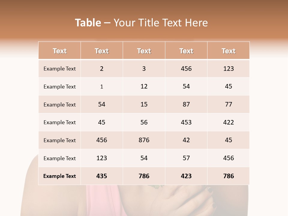 Holding Happy Lettuce PowerPoint Template