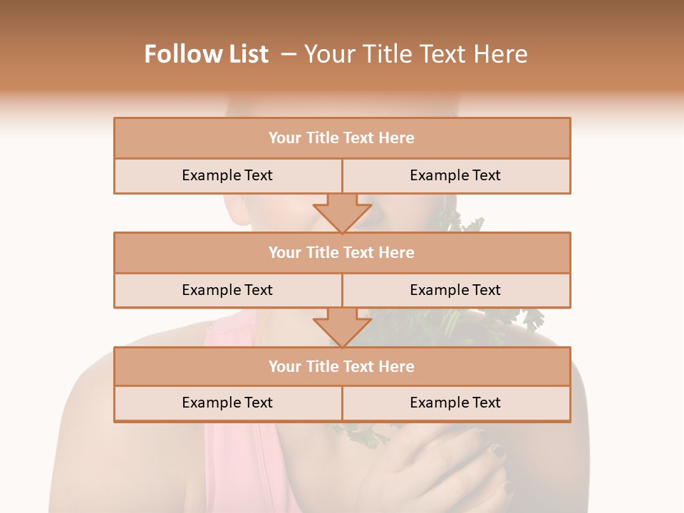 Holding Happy Lettuce PowerPoint Template