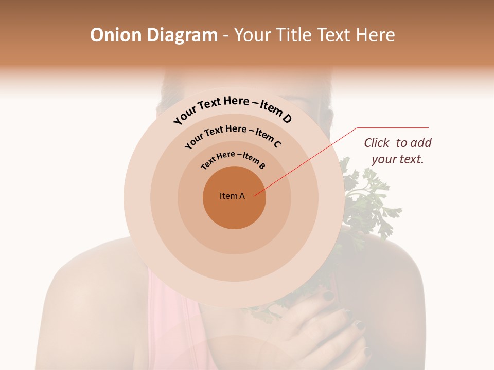 Holding Happy Lettuce PowerPoint Template