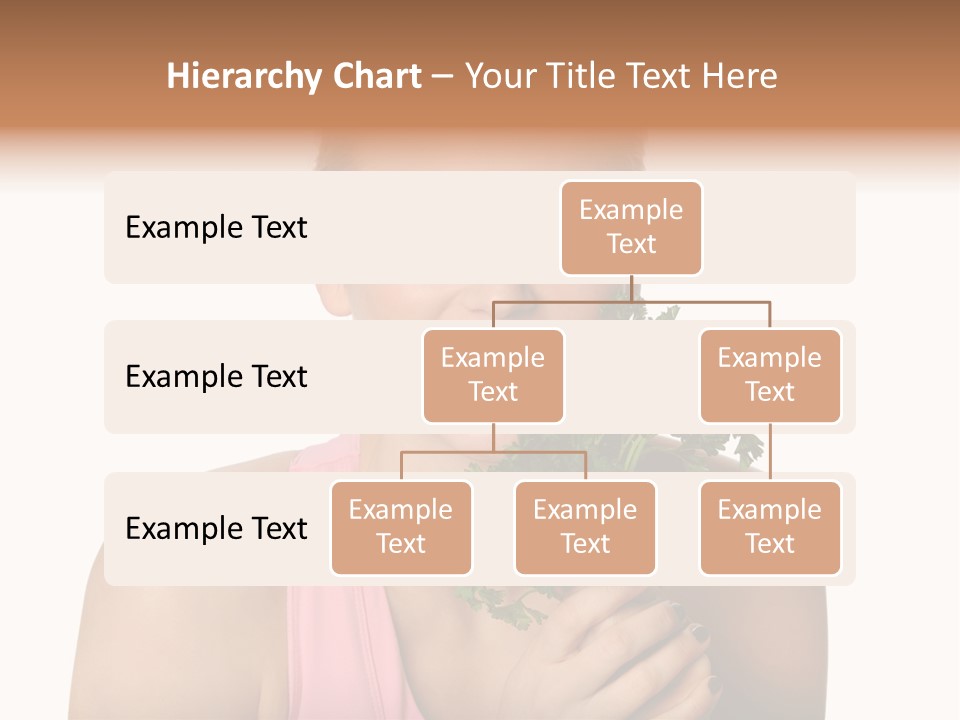 Holding Happy Lettuce PowerPoint Template
