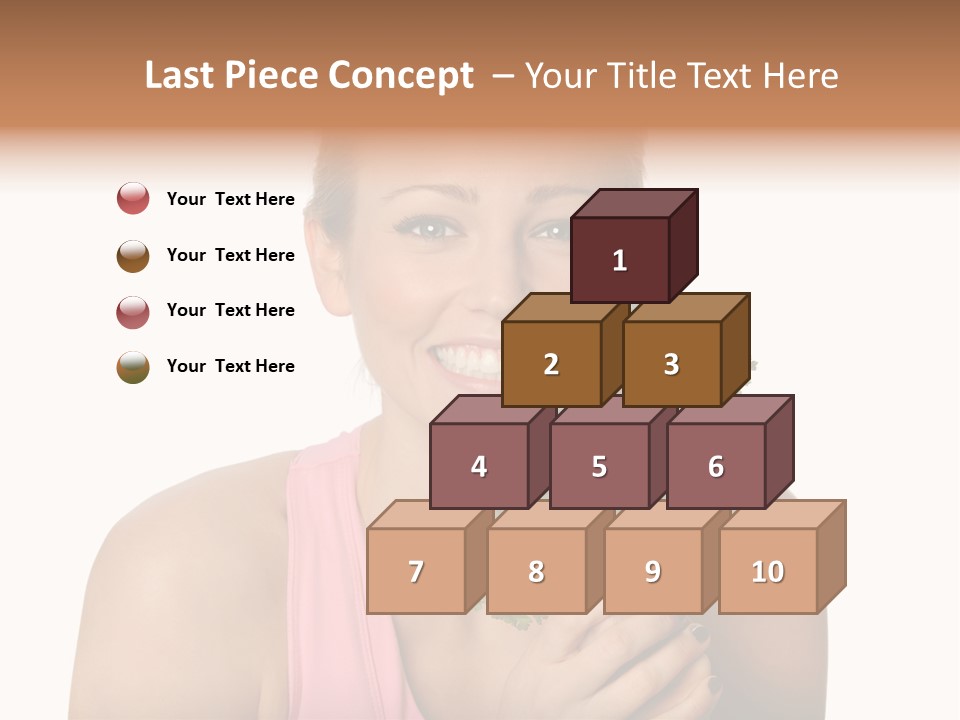 Holding Happy Lettuce PowerPoint Template