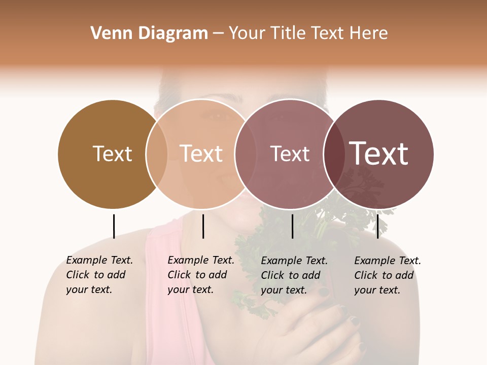 Holding Happy Lettuce PowerPoint Template