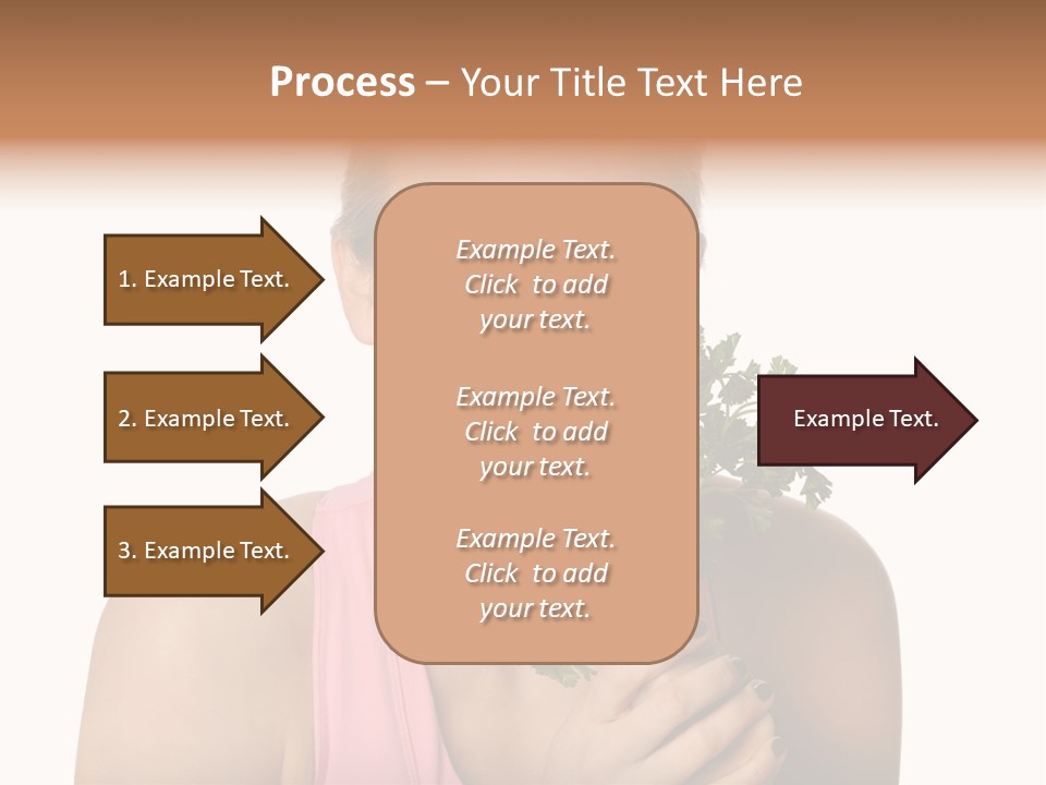 Holding Happy Lettuce PowerPoint Template