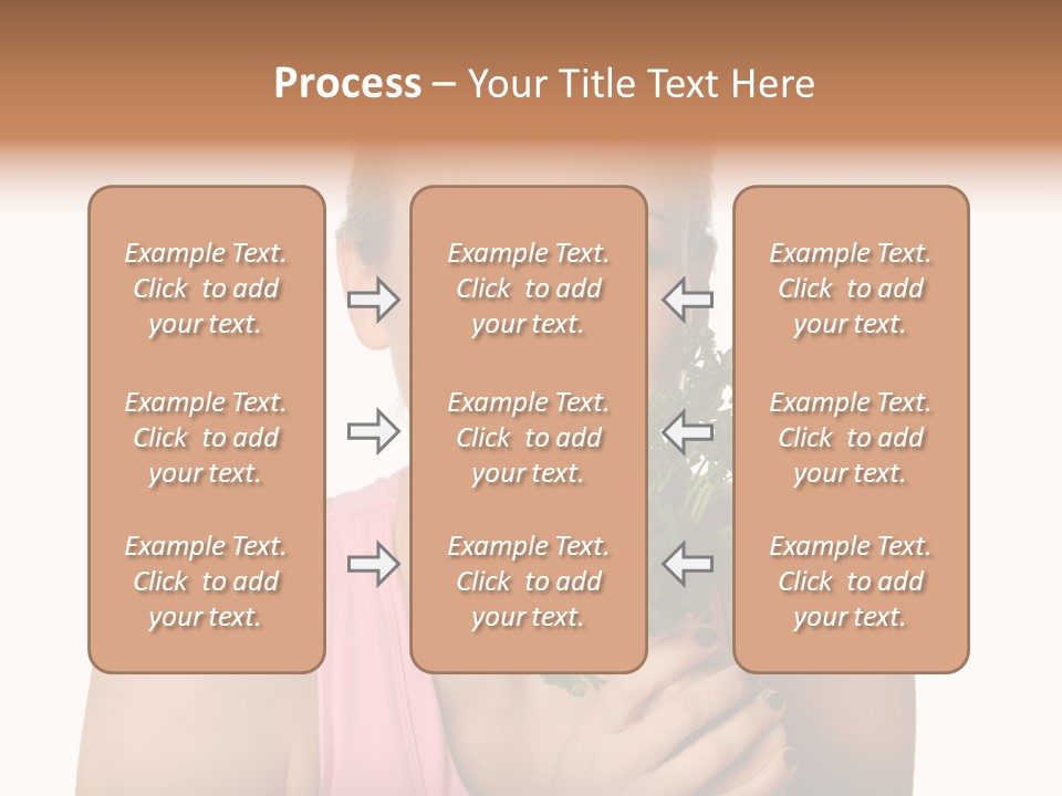 Holding Happy Lettuce PowerPoint Template