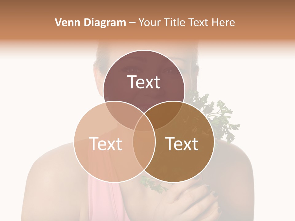 Holding Happy Lettuce PowerPoint Template