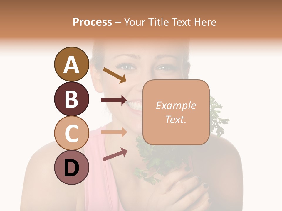 Holding Happy Lettuce PowerPoint Template