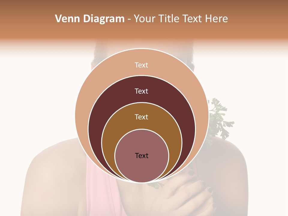 Holding Happy Lettuce PowerPoint Template