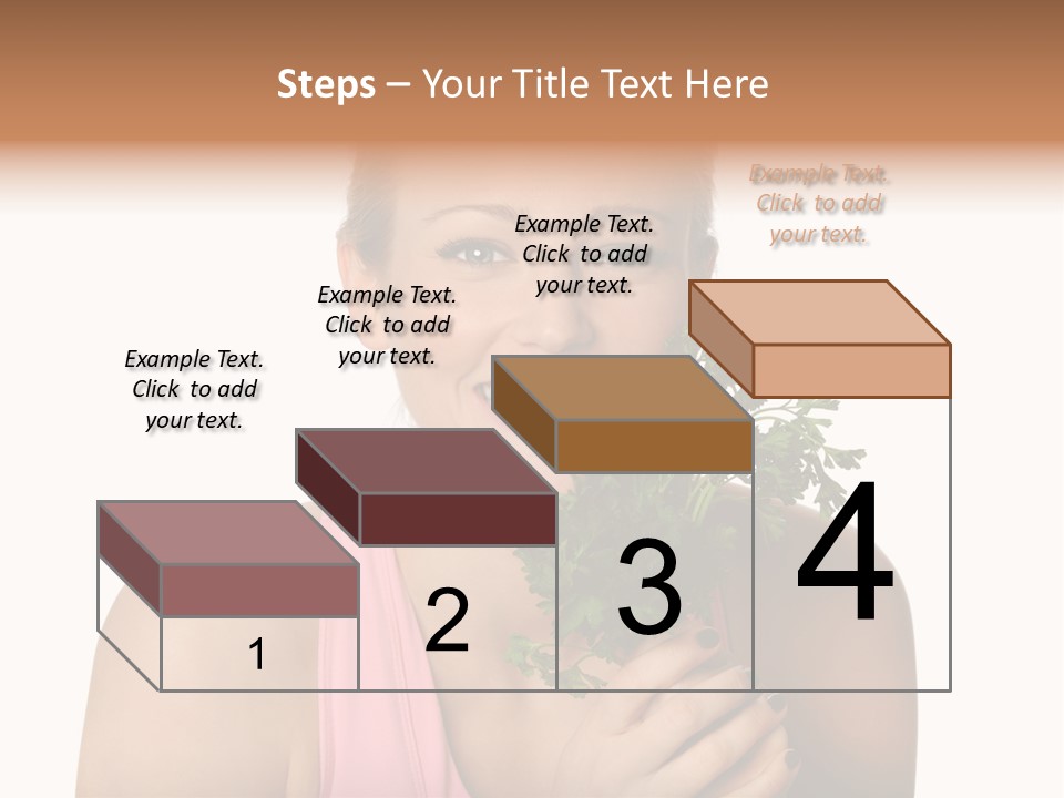 Holding Happy Lettuce PowerPoint Template