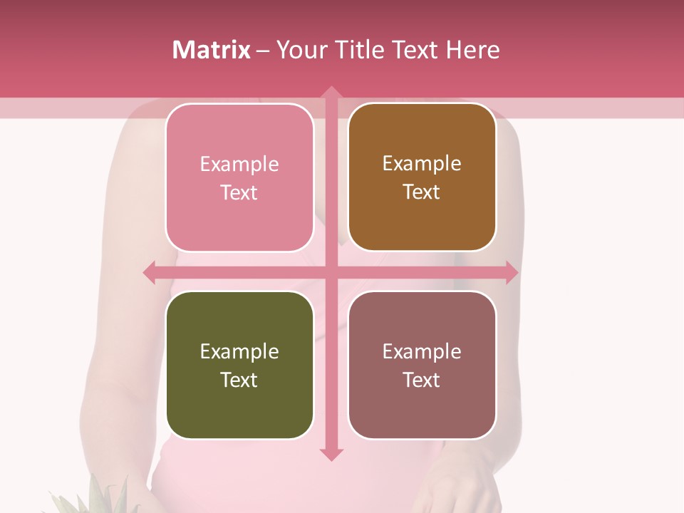 Blonde Hair Pineapple I Olated PowerPoint Template