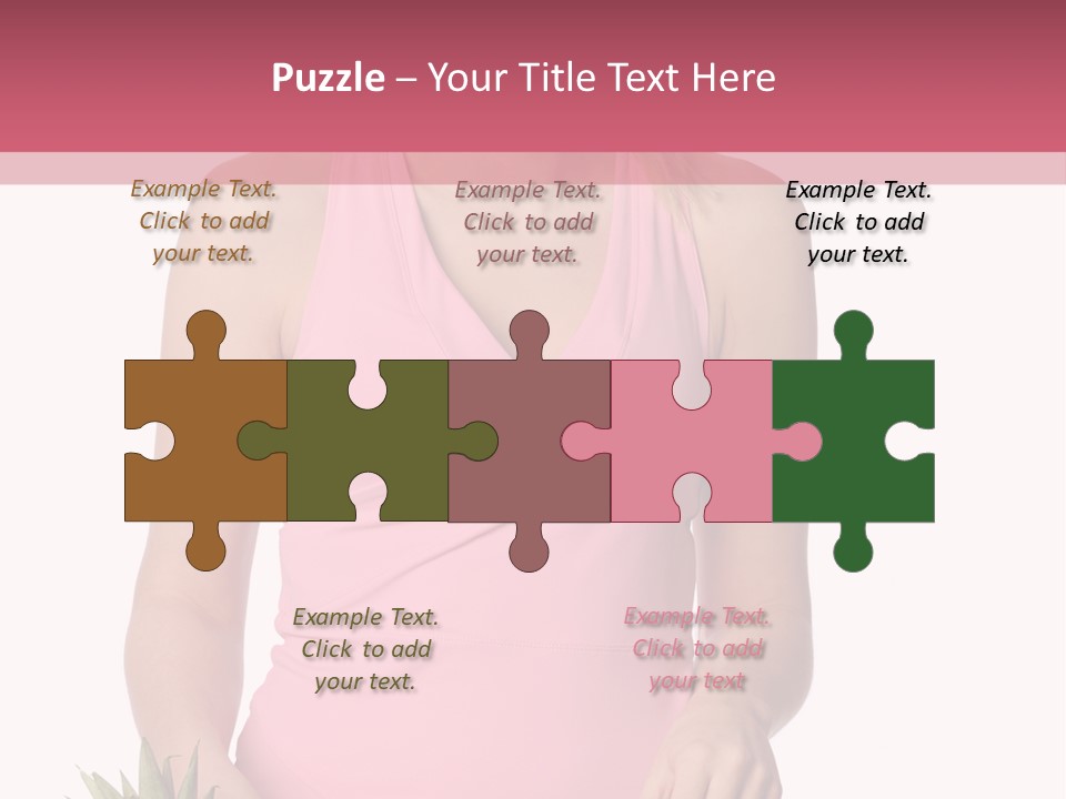 Blonde Hair Pineapple I Olated PowerPoint Template