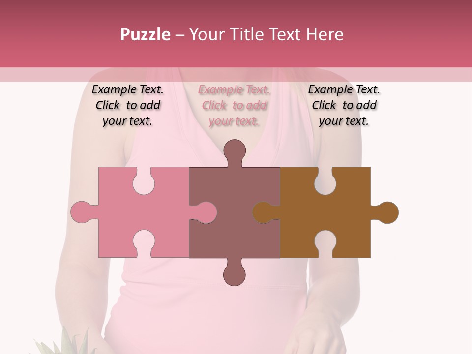 Blonde Hair Pineapple I Olated PowerPoint Template