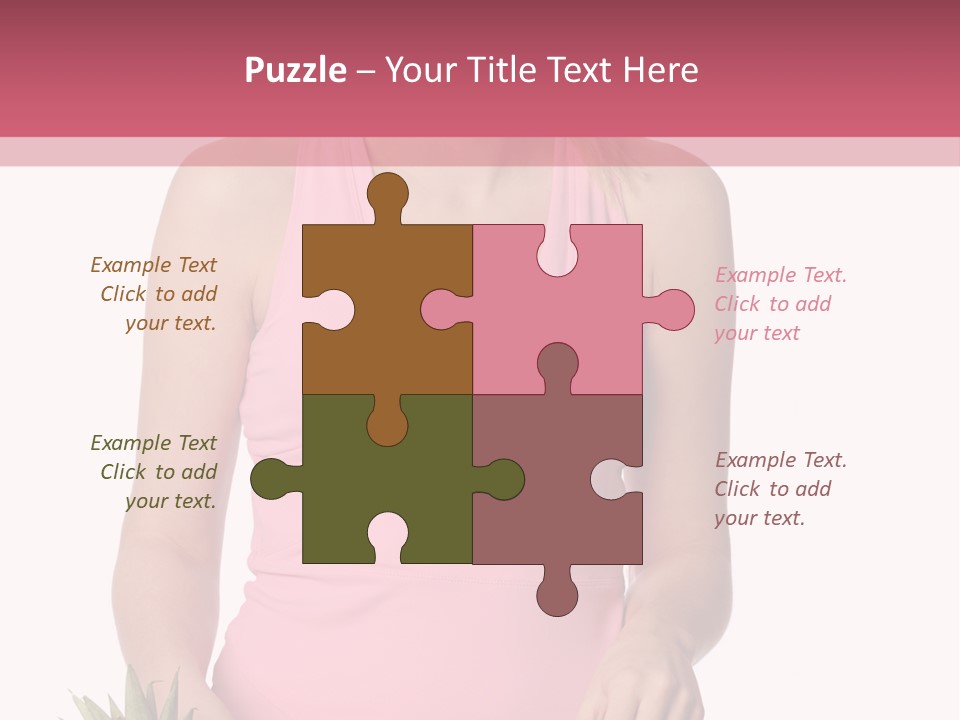 Blonde Hair Pineapple I Olated PowerPoint Template