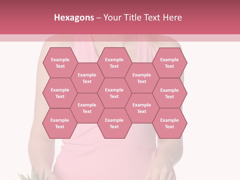 Blonde Hair Pineapple I Olated PowerPoint Template