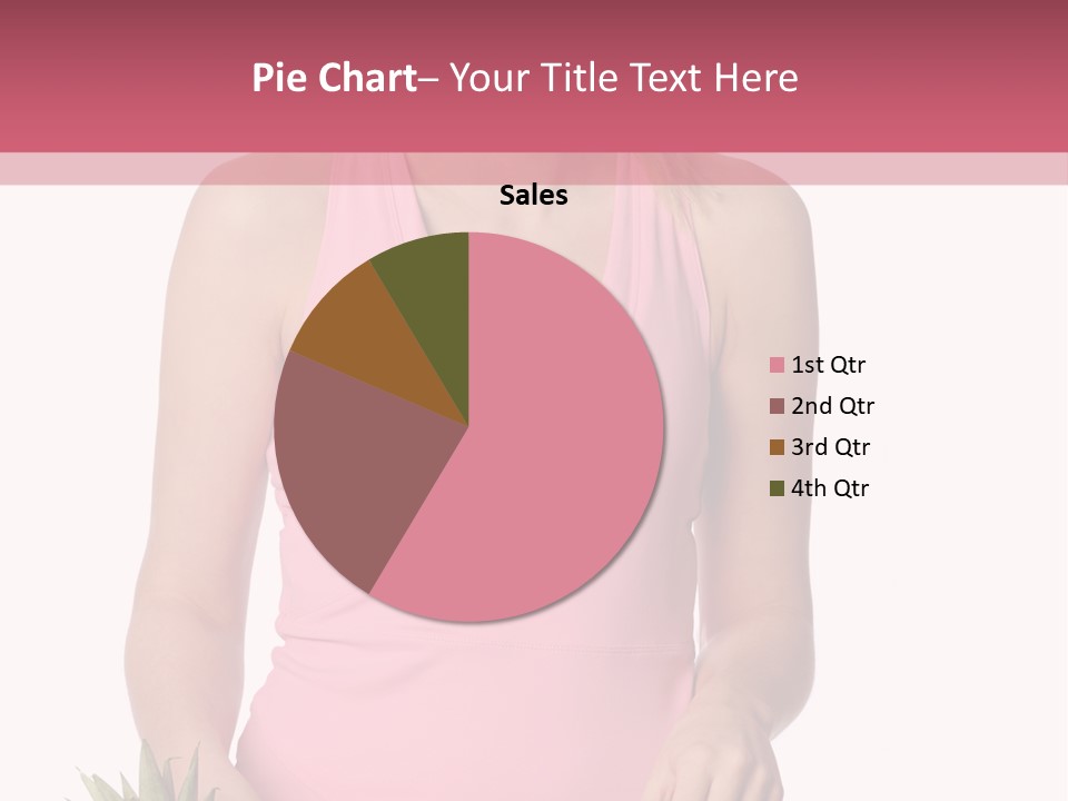 Blonde Hair Pineapple I Olated PowerPoint Template