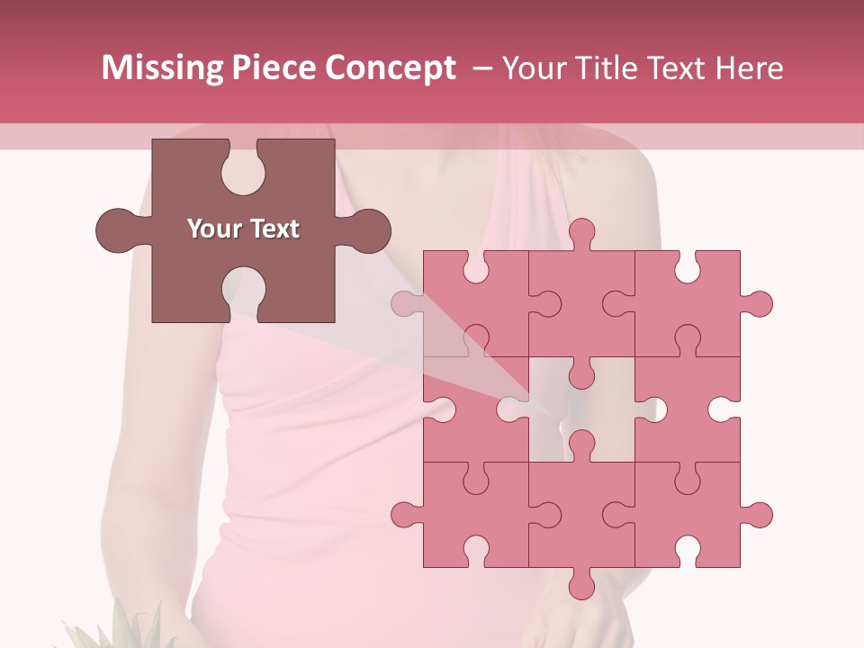 Blonde Hair Pineapple I Olated PowerPoint Template