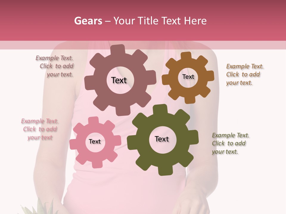 Blonde Hair Pineapple I Olated PowerPoint Template