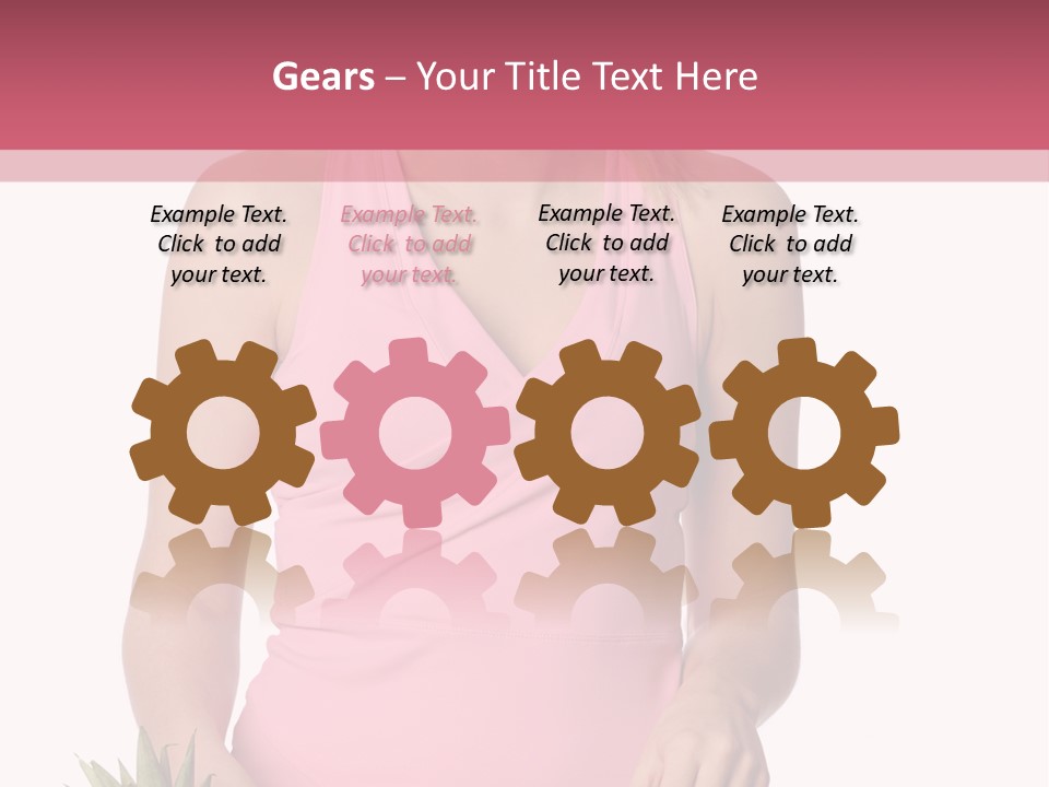 Blonde Hair Pineapple I Olated PowerPoint Template