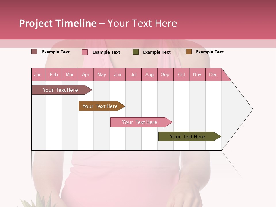 Blonde Hair Pineapple I Olated PowerPoint Template