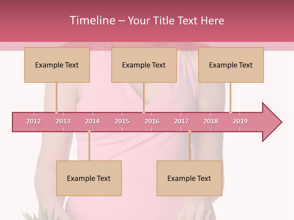 Blonde Hair Pineapple I Olated PowerPoint Template